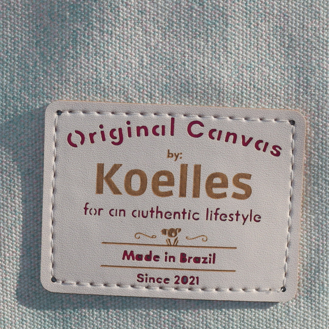 Bolsa Katrin Aqua com Alças de Corrente e Couro Marrom