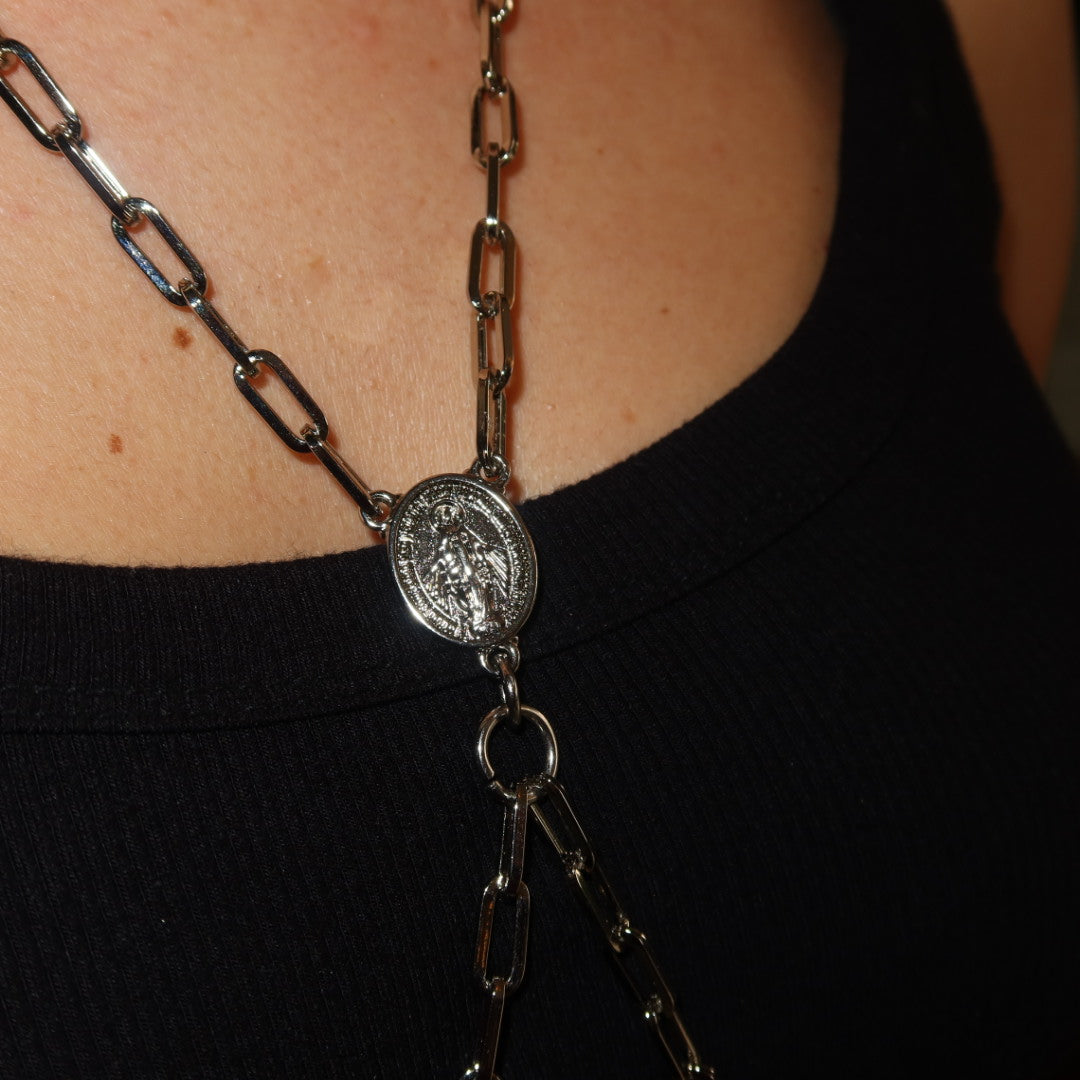 Body Chain Nossa Senhora Prata