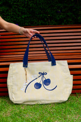 Bolsa Wallow Amarelo com Alça de Couro Marinho