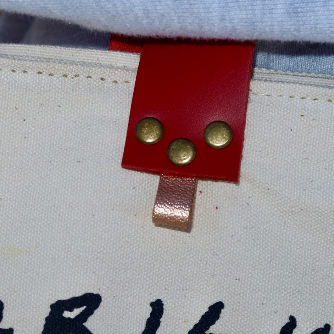 Bolsa Wallow Marilyn com Alça de Couro Vermelho com Zíper