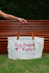 Bolsa Wallow Aqua com Alça de Couro Caramelo com Zíper