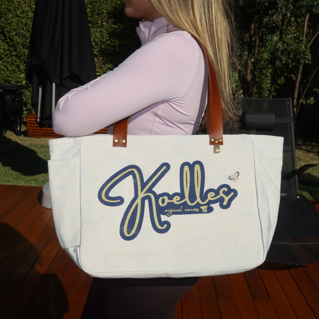 Bolsa Nuna Aqua com Alças de Couro Marrom