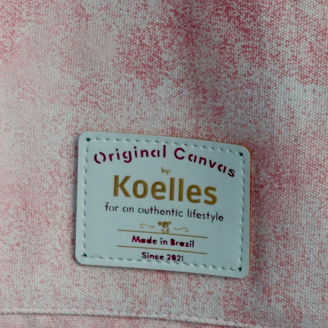 Bolsa Katrin Rosa com Alças de Corrente e Couro Rosa
