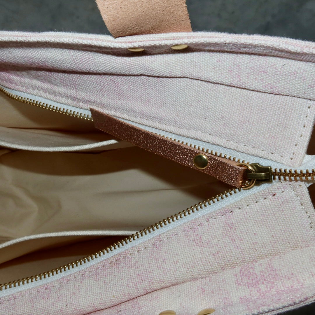 Bolsa Nuna Lilac com Alças de Couro Rose Gold