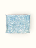 Bolsa Katrin Arabesque Turquesa com Alças de Corrente e Couro Azul Claro