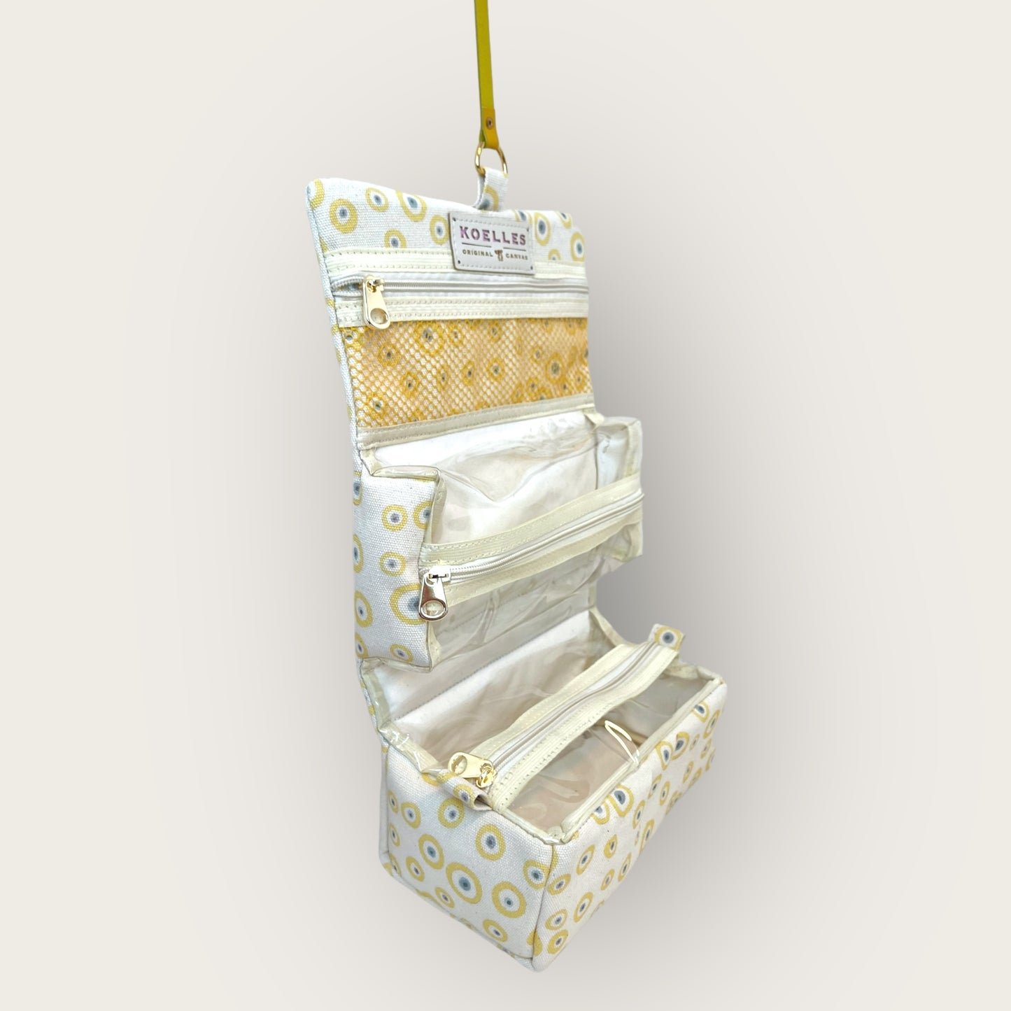Necessaire Fita Good Vibes Amarelo