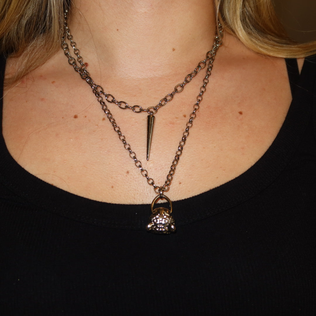 Body Chain Leopardo Dourado 2 em 1