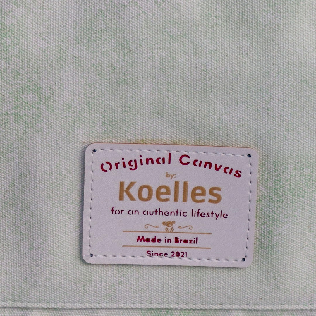 Bolsa Katrin Verde com Alças de Corrente e Couro Dourada