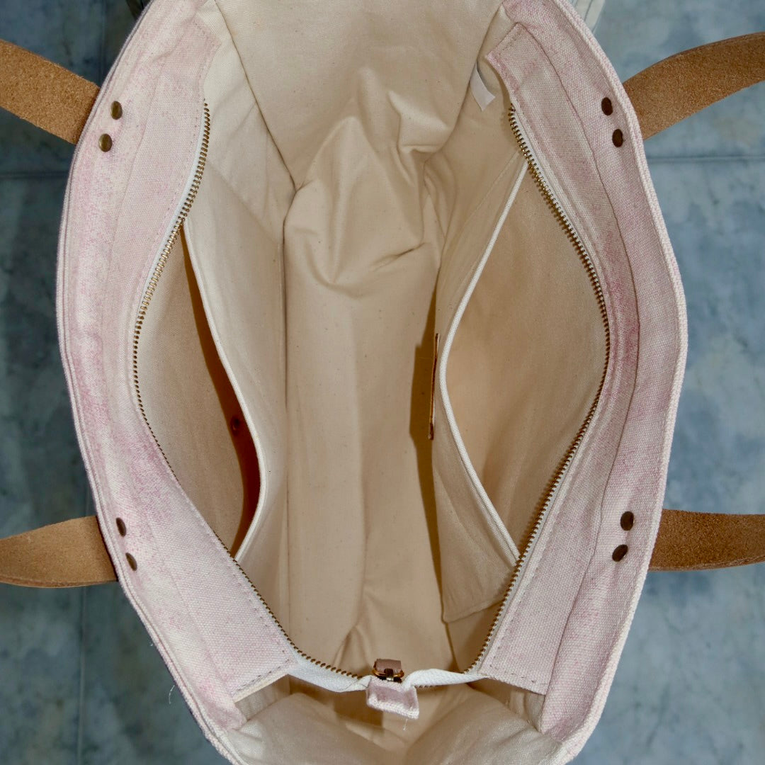 Bolsa Nuna Lilac com Alças de Couro Off White
