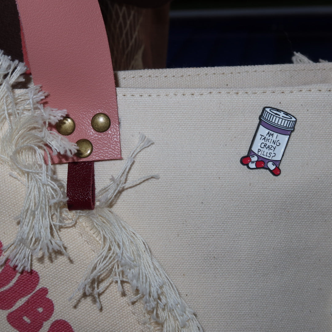 Bolsa Wallow Good Vibes Rosa com Alça de Couro Rosa Claro com Zíper
