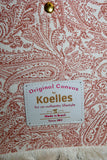Bolsa Katrin Arabesque Terracota com Alças de Corrente e Couro Bege