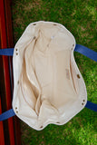 Bolsa Wallow Lilac com Alça de Couro Marinho