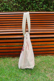 Bolsa Wallow Lilac com Alça de Couro Off White