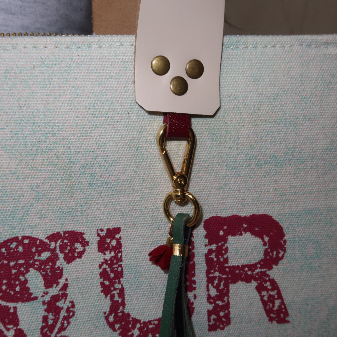 Bolsa Nuna Aqua com Alças de Couro Off White