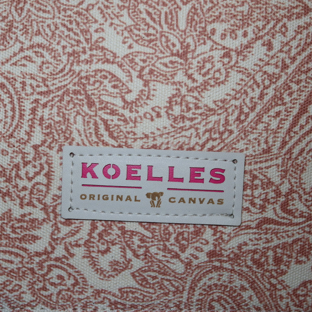 Bolsa Katrin Arabesque Terracota com Alças de Corrente e Couro Marrom
