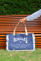 Bolsa Wallow Jeans com Alça de Couro Off White