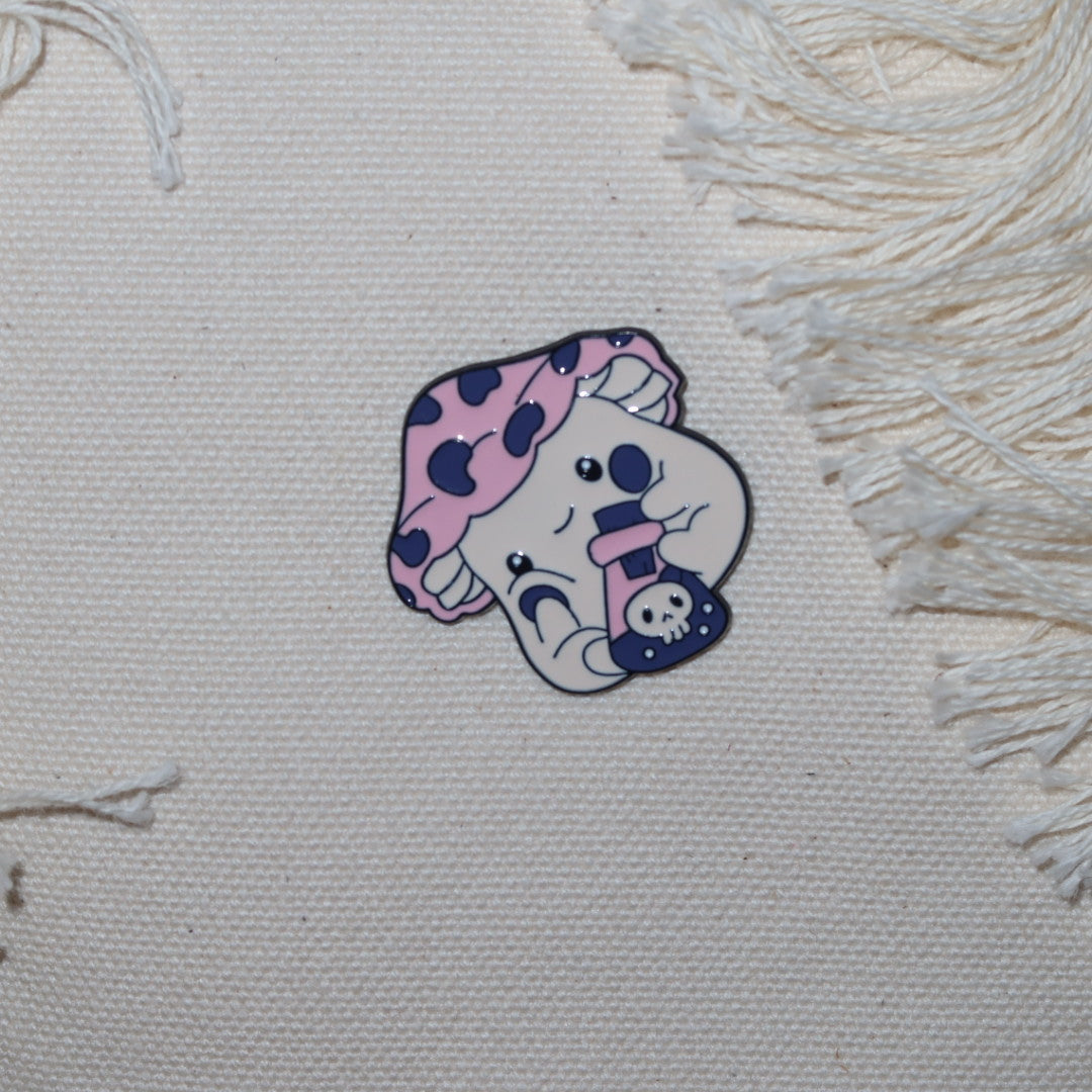 Bolsa Wallow Good Vibes Rosa com Alça de Couro Off White com Zíper