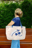 Bolsa Wallow Lilac com Alça de Couro Marinho