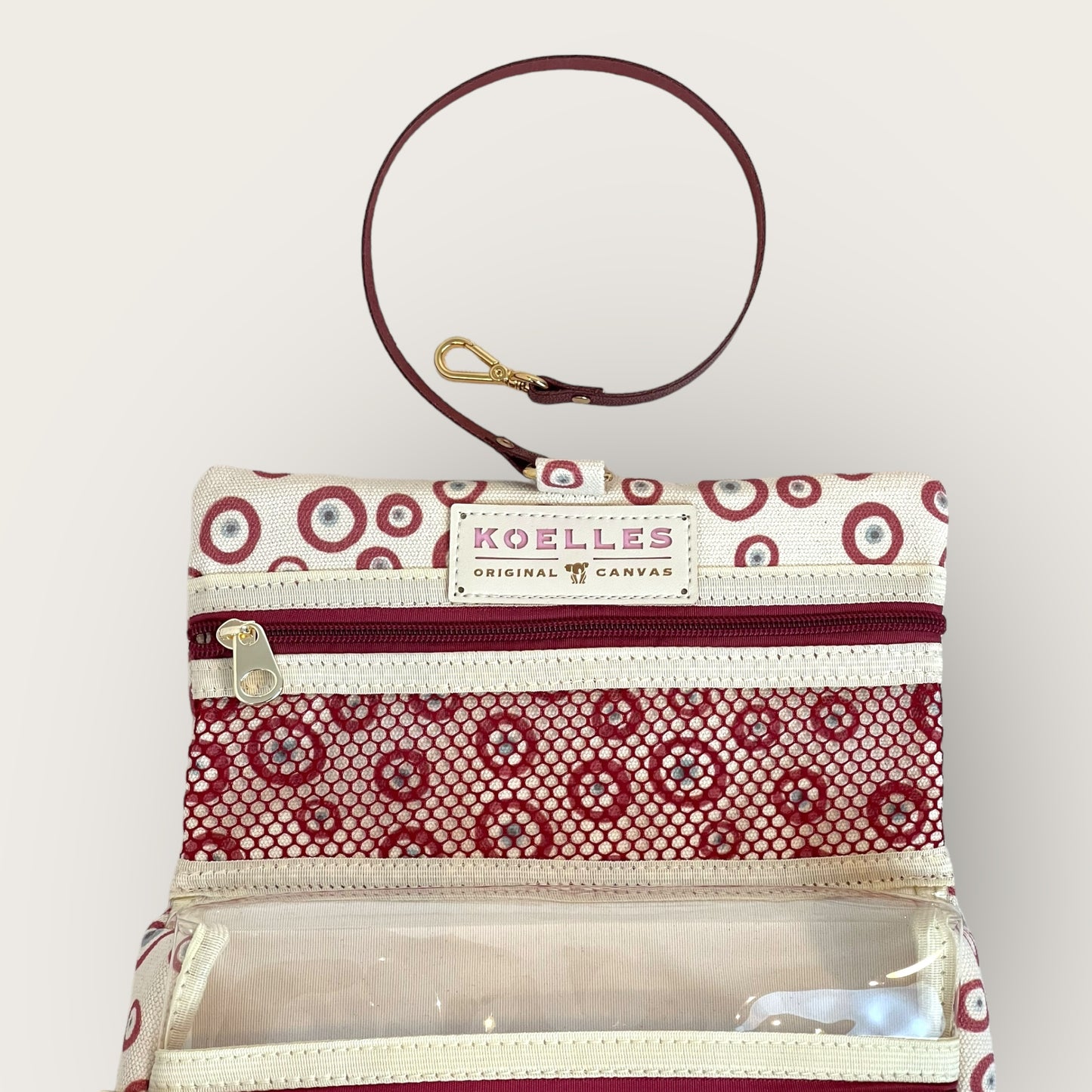 Necessaire Fita Good Vibes Vermelho