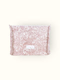 Bolsa Katrin Arabesque Terracota com Alças de Corrente e Couro Marrom Escuro