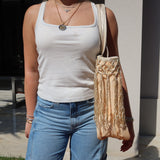 Bolsa Wallow Laranja Gold Edition com Zíper