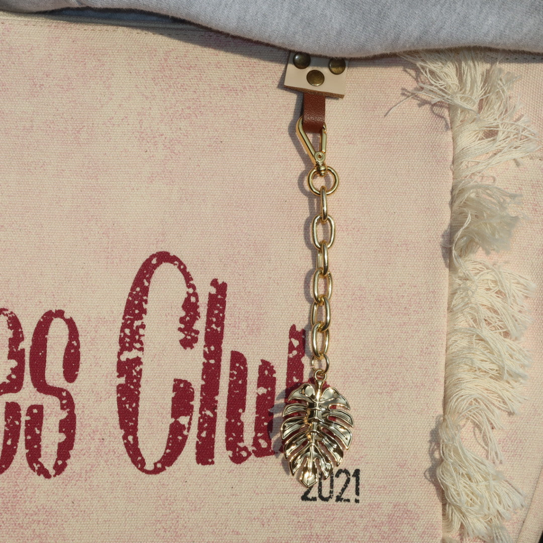 Bolsa Nuna Lilac com Alças de Couro Off White