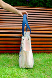 Bolsa Wallow Lilac com Alça de Couro Marinho