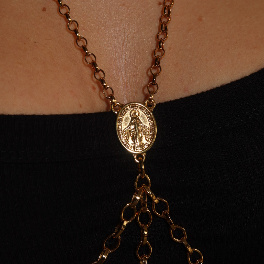 Body Chain Nossa Senhora Dourado