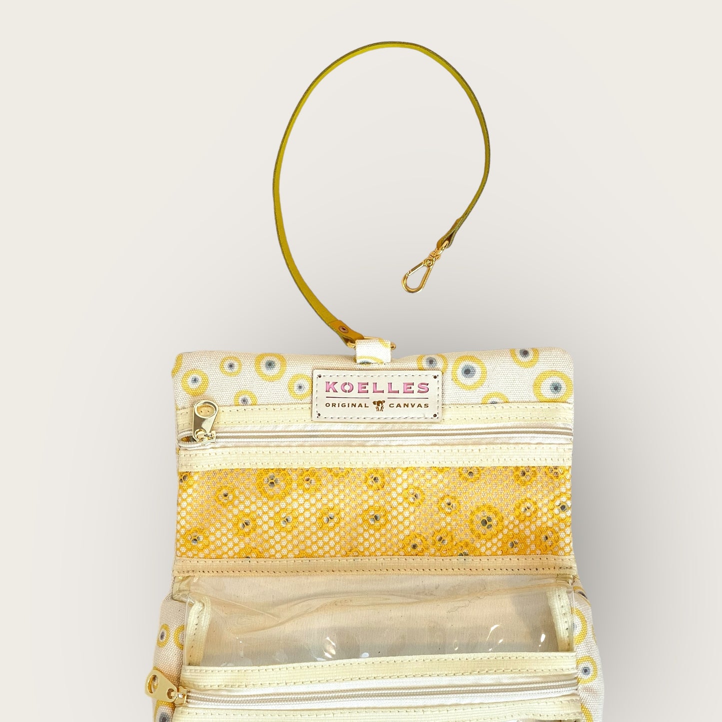 Necessaire Fita Good Vibes Amarelo