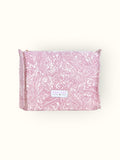 Bolsa Katrin Arabesque Rosa com Alças de Corrente e Couro Vinho