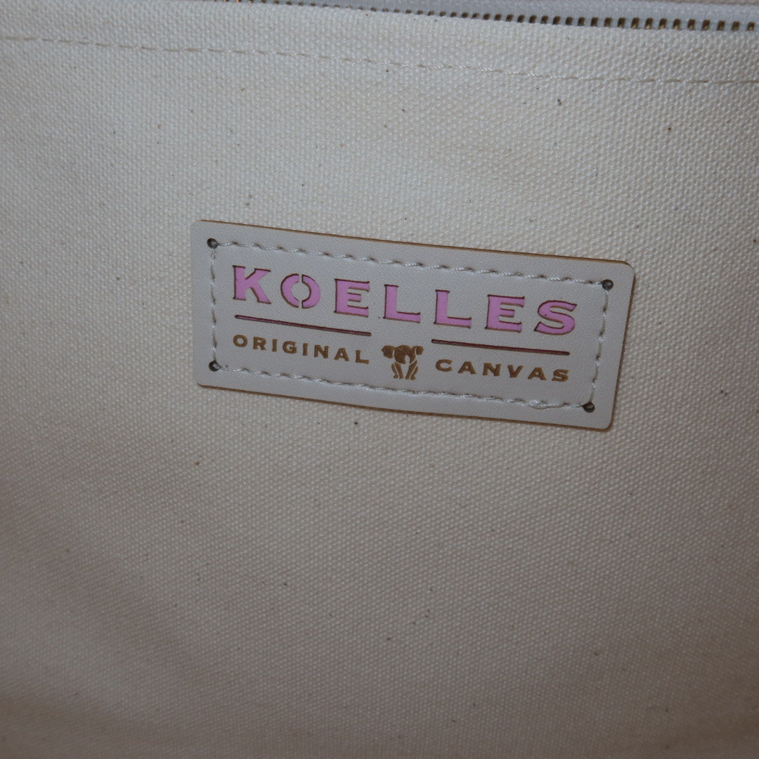 Bolsa Wallow Laranja PET com Alça de Couro Caramelo com Zíper
