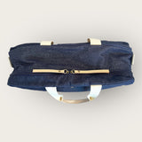 Mala Jeans Escuro PET (interno olhinho azul)