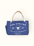 Bolsa Wallow Jeans com Alça de Couro Off White