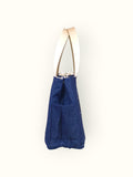 Bolsa Wallow Jeans com Alça de Couro Off White