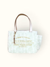Bolsa Nuna Verde com Alças de Couro Off White