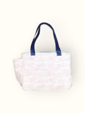 Bolsa Nuna Lilac com Alças de Couro Marinho