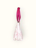 Bolsa Nuna Rosa com Alças de Couro Rosa