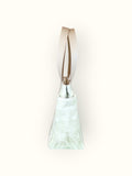 Bolsa Nuna Verde com Alças de Couro Off White