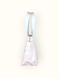 Bolsa Nuna Lilac com Alças de Couro Branca