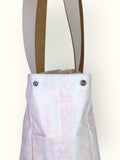 Bolsa Wallow Lilac com Alça de Couro Off White