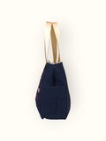 Bolsa Wallow Preta com Alça de Couro Off White