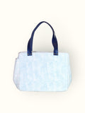 Bolsa Nuna Aqua com Alças de Couro Marinho