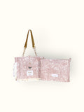 Bolsa Katrin Arabesque Terracota com Alças de Corrente e Couro Dourado