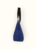 Bolsa Wallow Jeans com Alça de Couro Preta