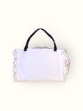 Bolsa Wallow Good Vibes Vinho com Alça de Couro Preta