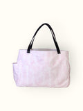 Bolsa Wallow Lilac com Alça de Couro Preto