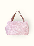 Bolsa Wallow arabesque Terracota com Alça de Couro Nude