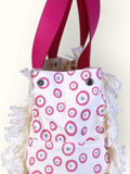 Bolsa Wallow Good Vibes Rosa com Alça de Couro Rosa com Zíper