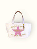 Bolsa Nuna Amarela com Alças de Couro Off White