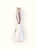 Bolsa Nuna Amarela com Alças de Couro Off White